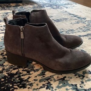 Suede booties